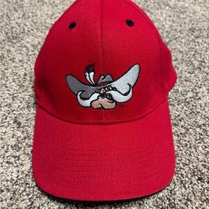 Vintage UNLV Running Rebels Strapback Hat Cap Big Logo Red Signature Headgear